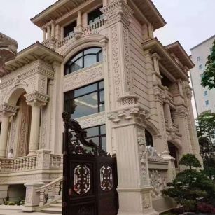 六安黄金麻别墅外墙异形定制