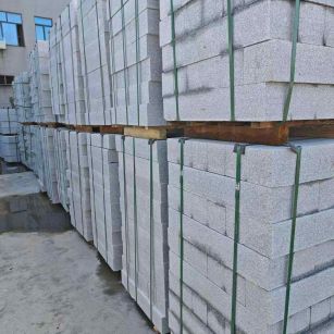 六安芝麻白路牙石，路侧石