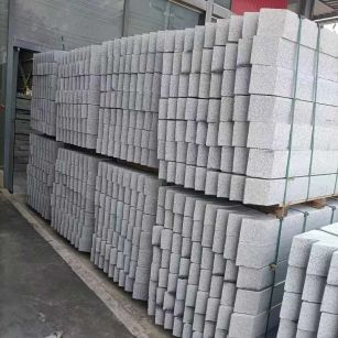 六安芝麻白树围石 树池