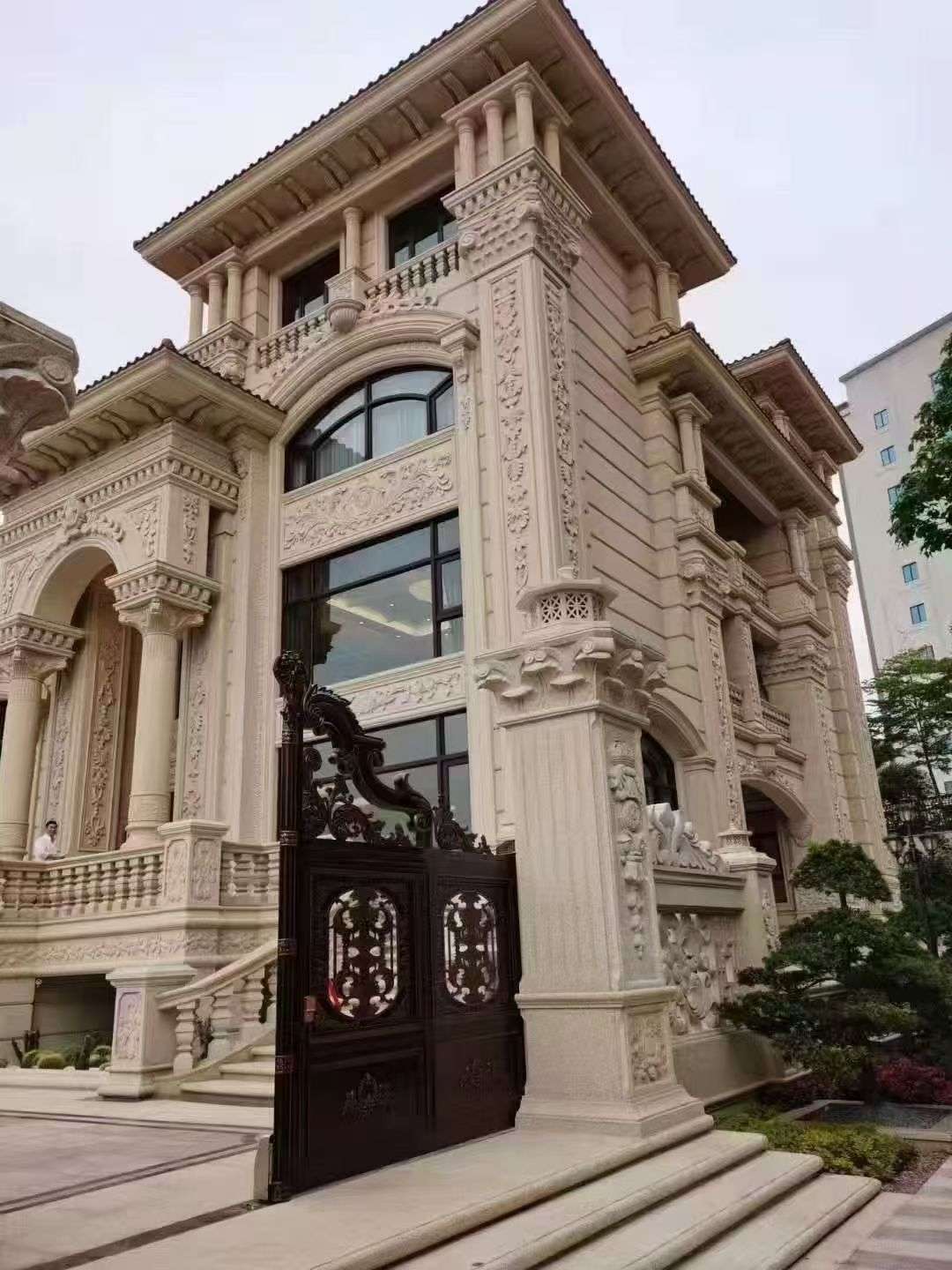 六安黄金麻别墅外墙异形定制